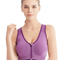 Womens Front Zipper Sports Bra Shockproof Fitness Top 6