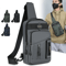Mens Outdoor Chest Bag Stylish Nylon Crossbody Sling With Multiple Compartments 0