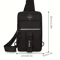 Mens Outdoor Chest Bag Stylish Nylon Crossbody Sling With Multiple Compartments 2