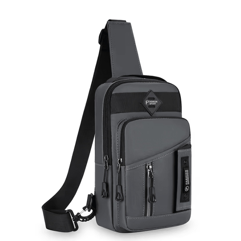 Mens Outdoor Chest Bag Stylish Nylon Crossbody Sling With Multiple Compartments 4