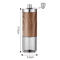 Portable Coffee Bean Grinder Hand Crank With Wood Grain Stainless Steel Design 3