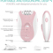 Rechargeable Womens Electric Epilator And Hair Removal Device For Face And Body 1