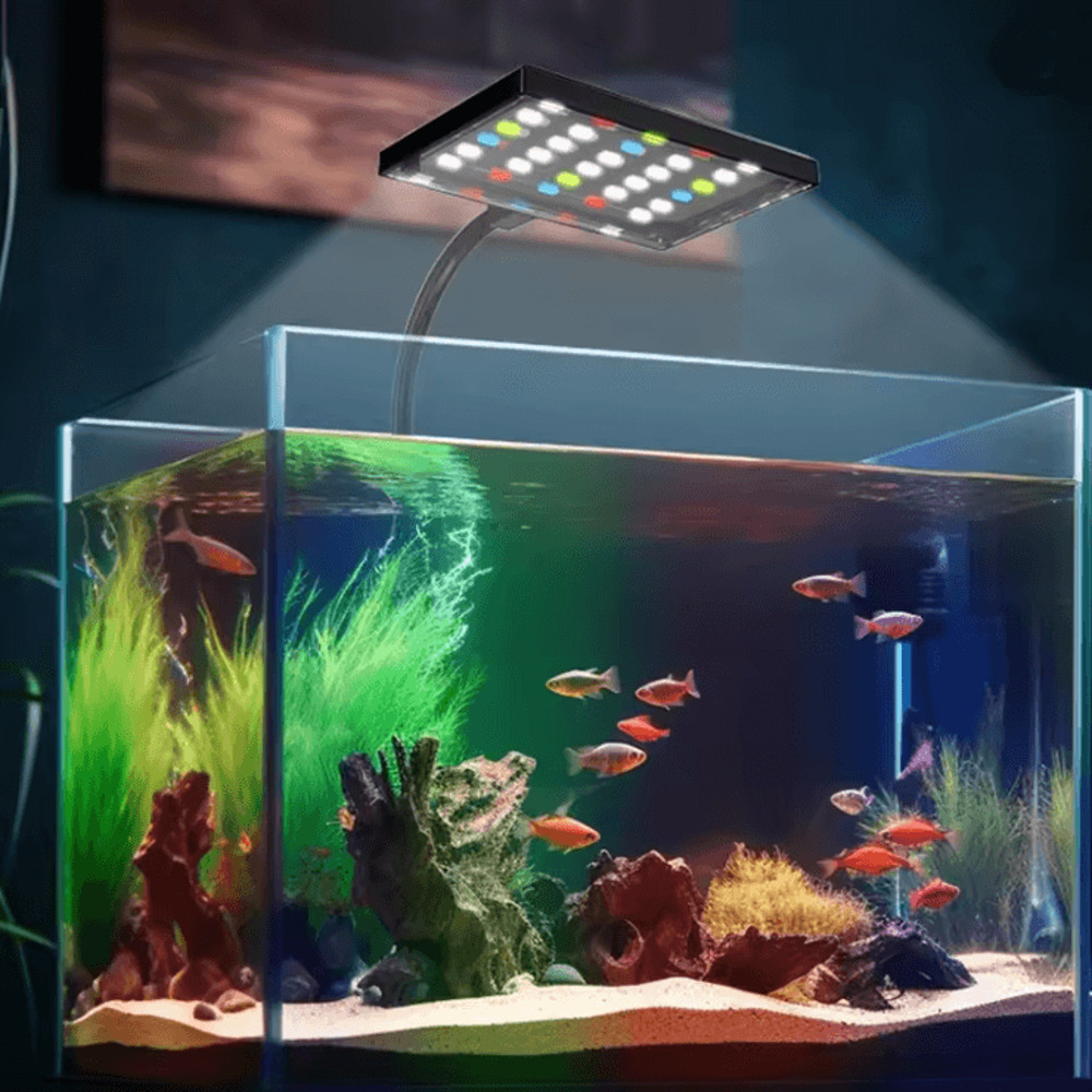 USB Aquarium LED Light Full Spectrum Plant Grow Lamp With Adjustable Brightness And Timer 1