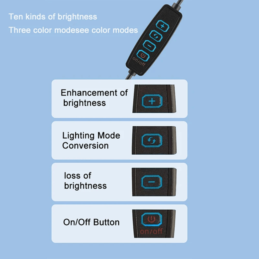 AquaGlow USB Aquarium LED Lamp Clip On Full Spectrum Dimmable Light For Fish Tanks And Aquatic Plan 2