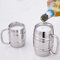 Double Wall Stainless Steel Beer Mug Insulated Coffee Cup With Handle For Camping And Outdoor Use 1