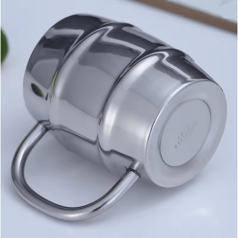 Double Wall Stainless Steel Beer Mug Insulated Coffee Cup With Handle For Camping And Outdoor Use 2