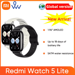 xiaomi redmi watch 5 lite smartwatch with bluetooth calling amoled display and 150 sport modes
