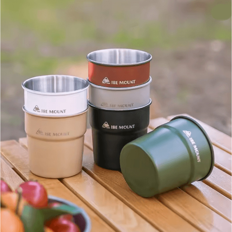 Stainless Steel Camping Cup Outdoor Beer Mug With Storage Bag 0