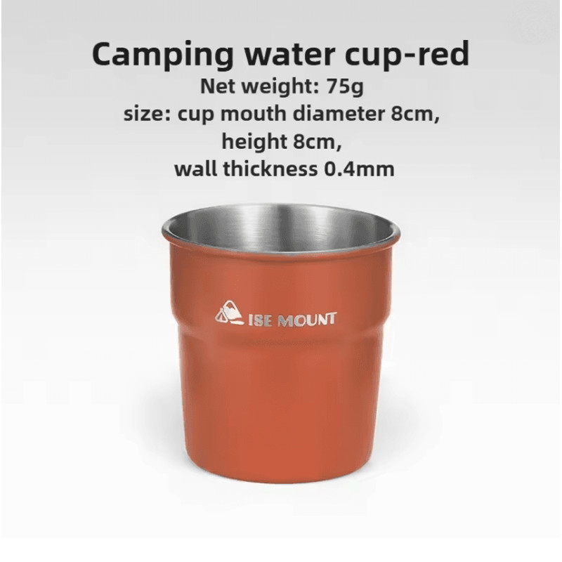 Stainless Steel Camping Cup Outdoor Beer Mug With Storage Bag 3