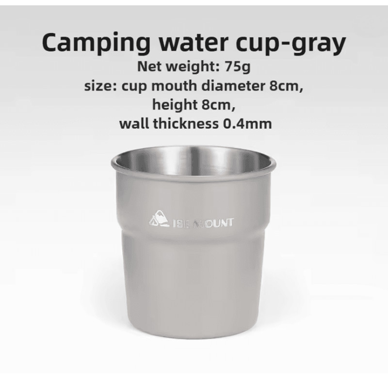 Stainless Steel Camping Cup Outdoor Beer Mug With Storage Bag 7