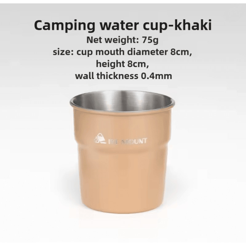 Stainless Steel Camping Cup Outdoor Beer Mug With Storage Bag 9