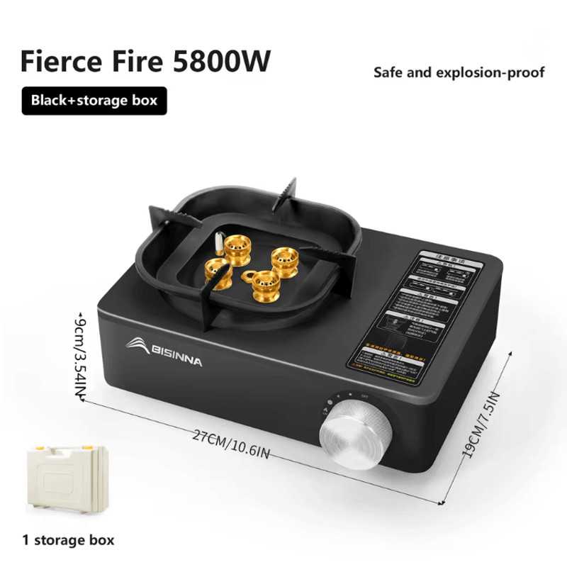 Camping Gas Stove Portable High Power Outdoor Cassette Burner For Hiking And Picnic 3