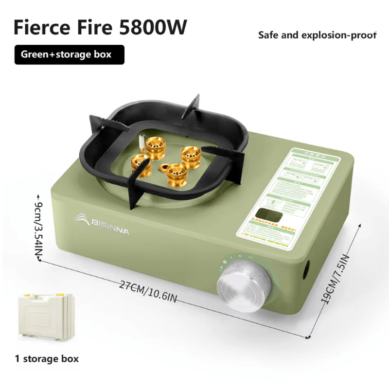 Camping Gas Stove Portable High Power Outdoor Cassette Burner For Hiking And Picnic 5