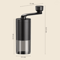 Manual Coffee Grinder Portable Hand Crank With Adjustable Bean Settings 1