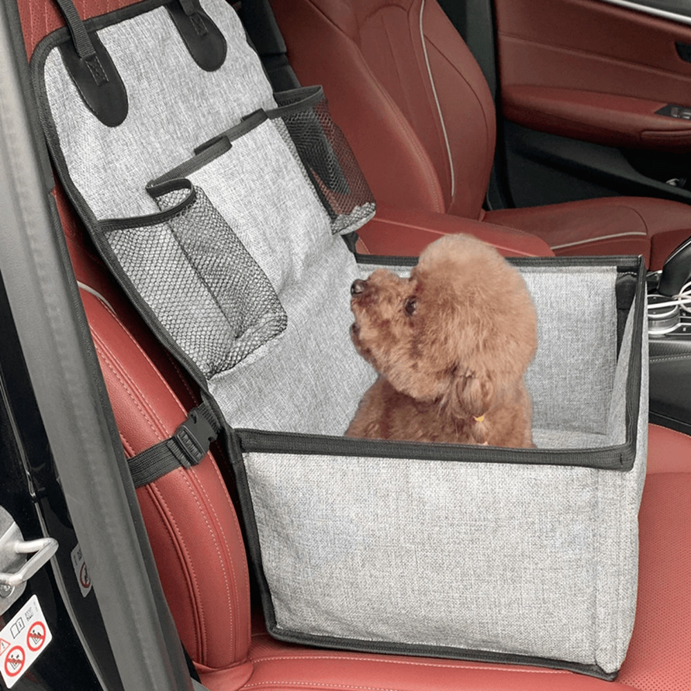 Dog Car Seat Booster For Small To Medium Pets With Storage Pockets 0