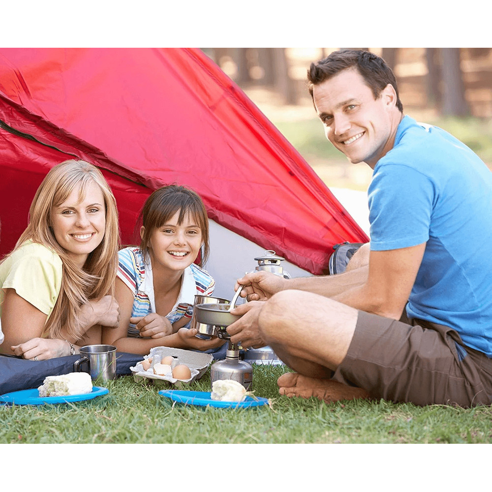 Camping Cookware Set With Folding Pot And Kettle For 2 To 3 People 0