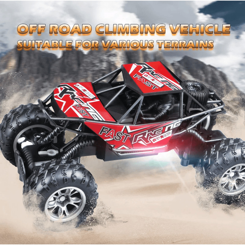 4 Way Remote Control Off Road Car For Kids With Lights And Anti Slip Tires 2