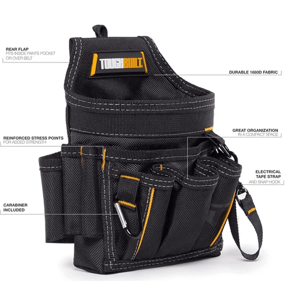 Toughbuilt Electrician Tool Pouch With Padded Belt And Shoulder Strap 1