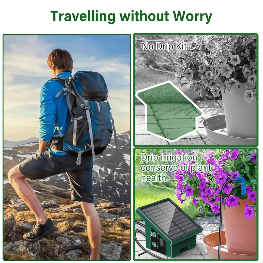 Solar Powered Automatic Drip Irrigation System For Garden And Balcony 3