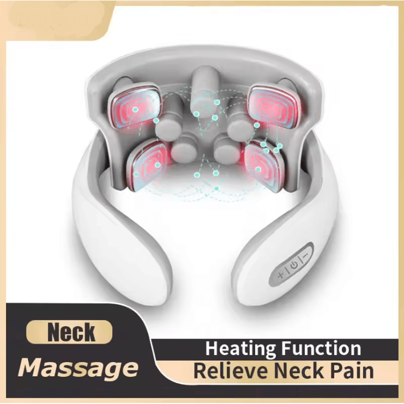 Smart Electric Neck Massager With Heat And Pulse Therapy 0