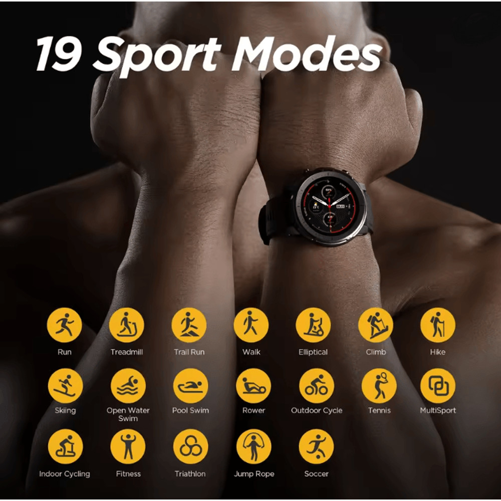 Amazfit Stratos 3 Smartwatch For Men With GPS And Waterproof Design 1