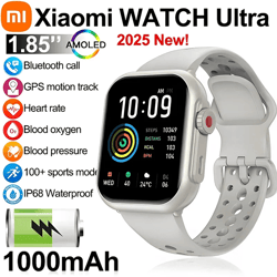 xiaomi smart watch 1.85 inch amoled full touch screen bluetooth call waterproof watch