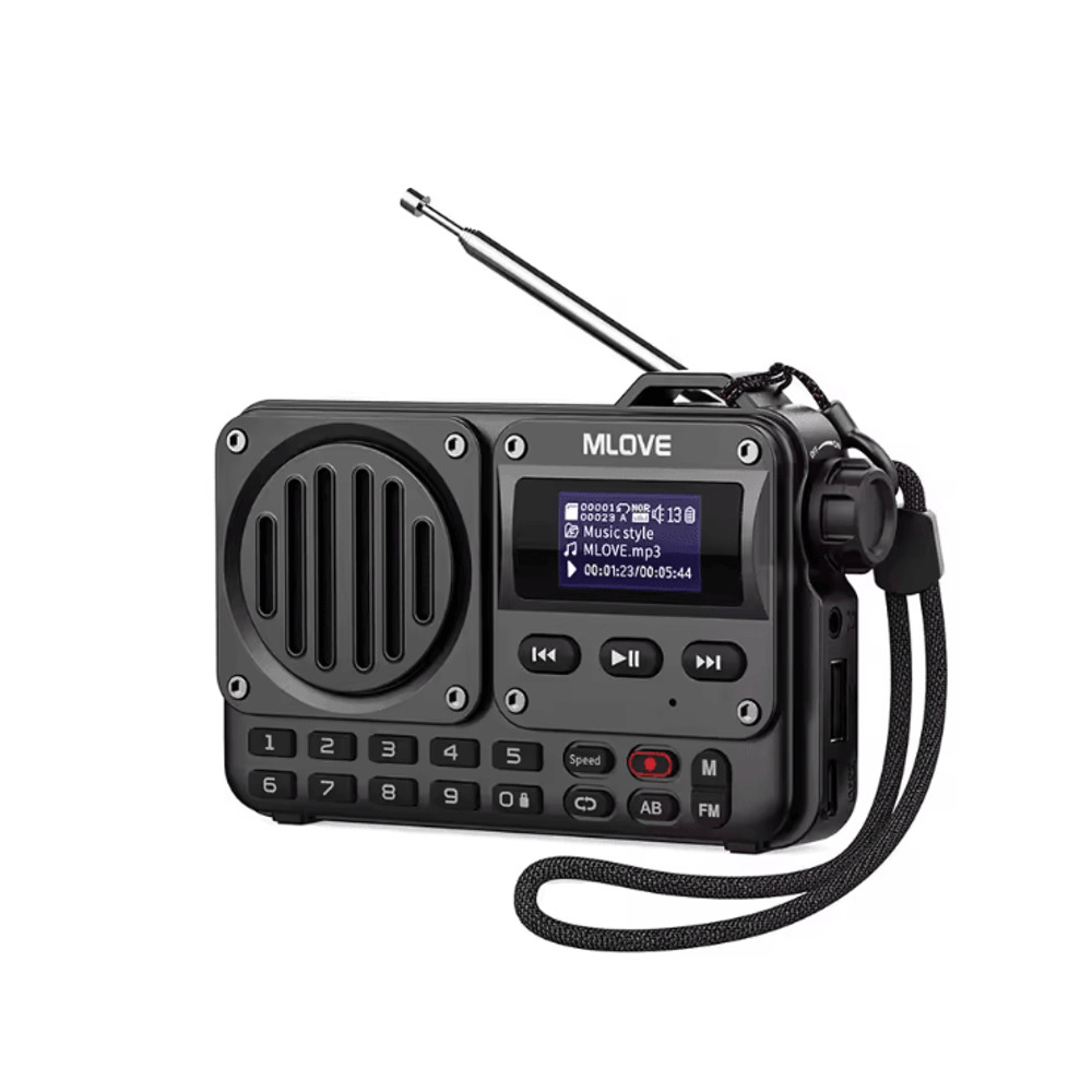 MLOVE BV800 Portable Bluetooth Speaker With FM Radio And LCD 0