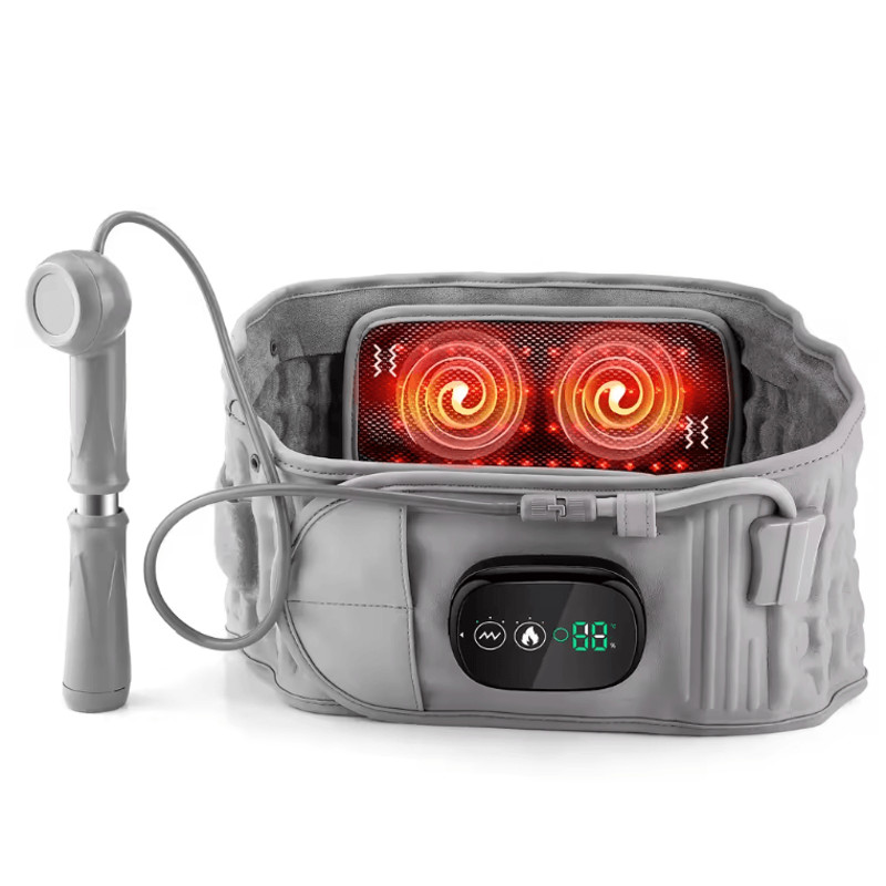 Heating Waist Massager Belt With Vibration And Inflatable Back Support 0