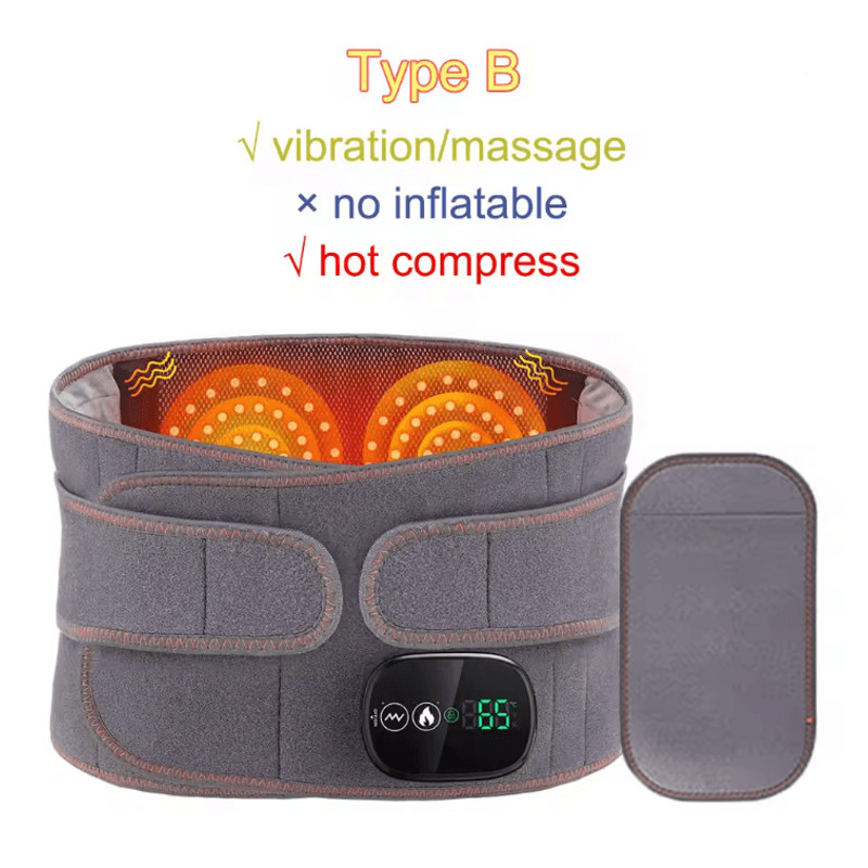 Heating Waist Massager Belt With Vibration And Inflatable Back Support 5