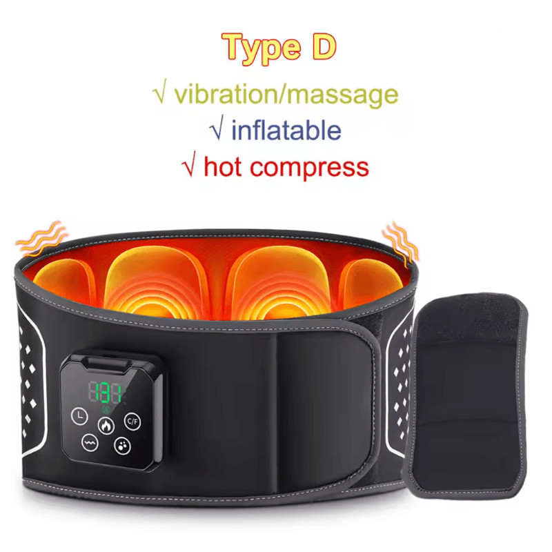 Heating Waist Massager Belt With Vibration And Inflatable Back Support 7