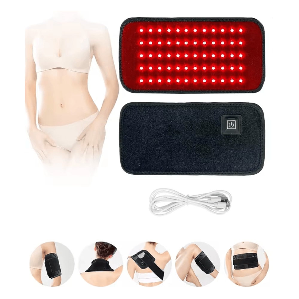 Red And Infrared Light Therapy Belt With Heat Pad For Waist And Full Body Slimming 0