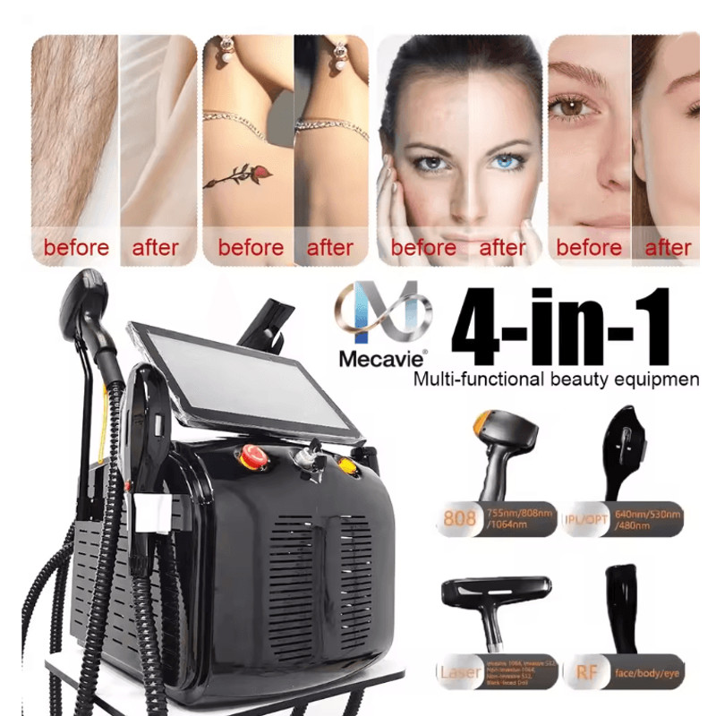 4 In 1 Diode Laser And Picosecond IPL RF Machine For Hair Removal And Tattoo Removal 0