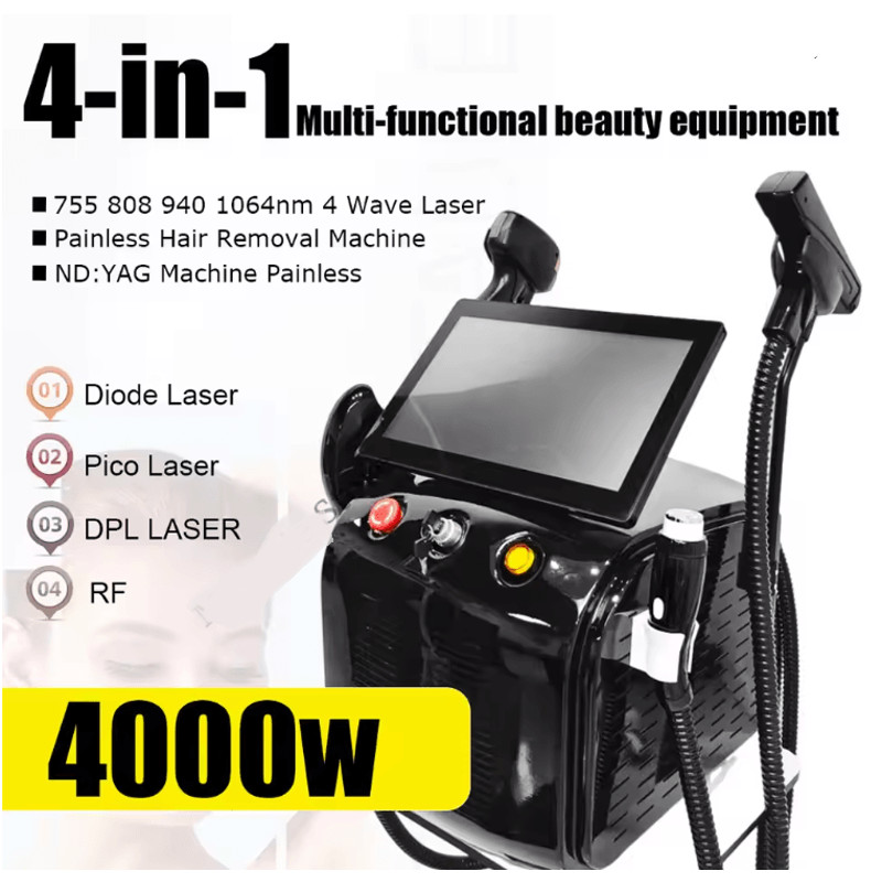 4 In 1 Diode Laser And Picosecond IPL RF Machine For Hair Removal And Tattoo Removal 1