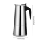Stainless Steel Moka Pot Italian Coffee Maker Stovetop Espresso Pot 9 Cup 7