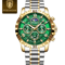 Luxury Stainless Steel Chronograph Watch For Men Waterproof Quartz Design 9
