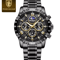 Luxury Stainless Steel Chronograph Watch For Men Waterproof Quartz Design 10