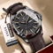 Luxury Leather Quartz Watch For Men Waterproof Luminous Sport Design 3