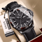 Luxury Leather Quartz Watch For Men Waterproof Luminous Sport Design 8