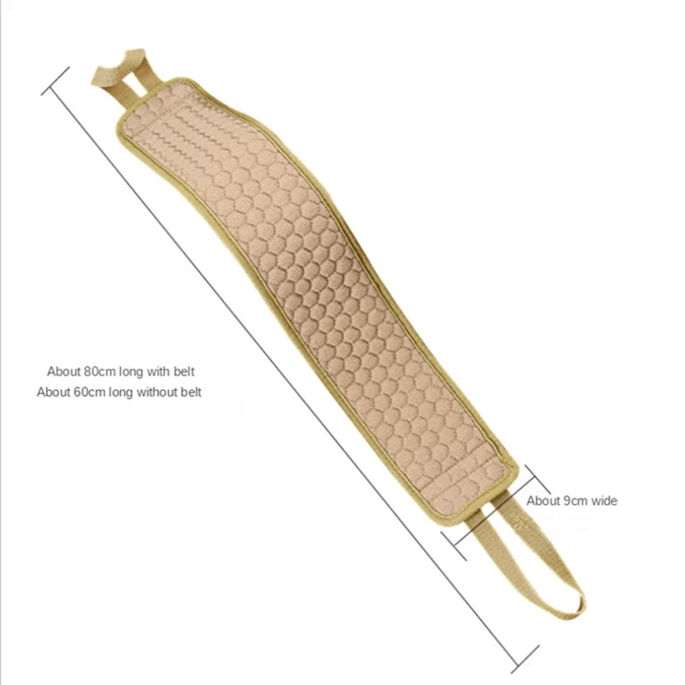 Exfoliating Back Scrubber For Shower Deep Clean Body Washcloth With Handles 3