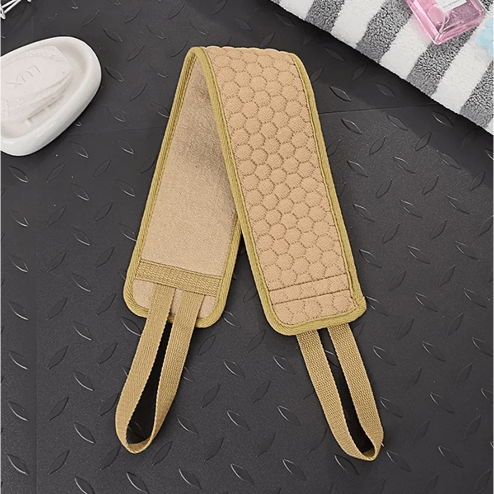 Exfoliating Back Scrubber For Shower Deep Clean Body Washcloth With Handles 7