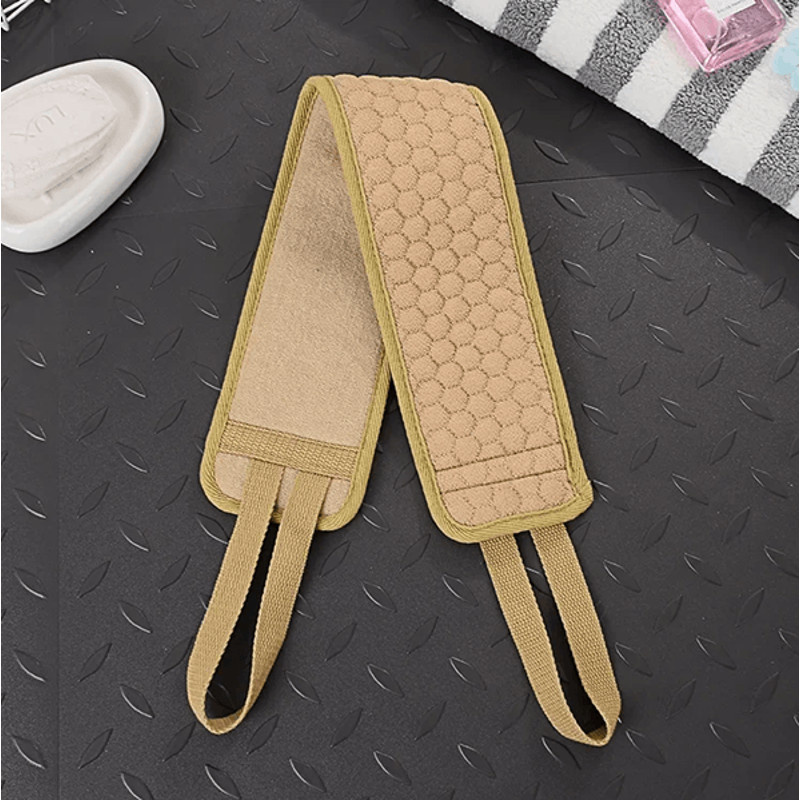 Exfoliating Back Scrubber For Shower Deep Clean Body Washcloth With Handles 7