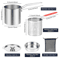 Stainless Steel Deep Fryer Pot With Basket For Home Cooking And Frying 4