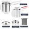 Stainless Steel Deep Fryer Pot With Basket For Home Cooking And Frying 4