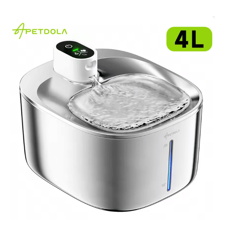 Wireless Cat Water Fountain 4L Automatic Pet Drinking Dispenser With Sensor 0