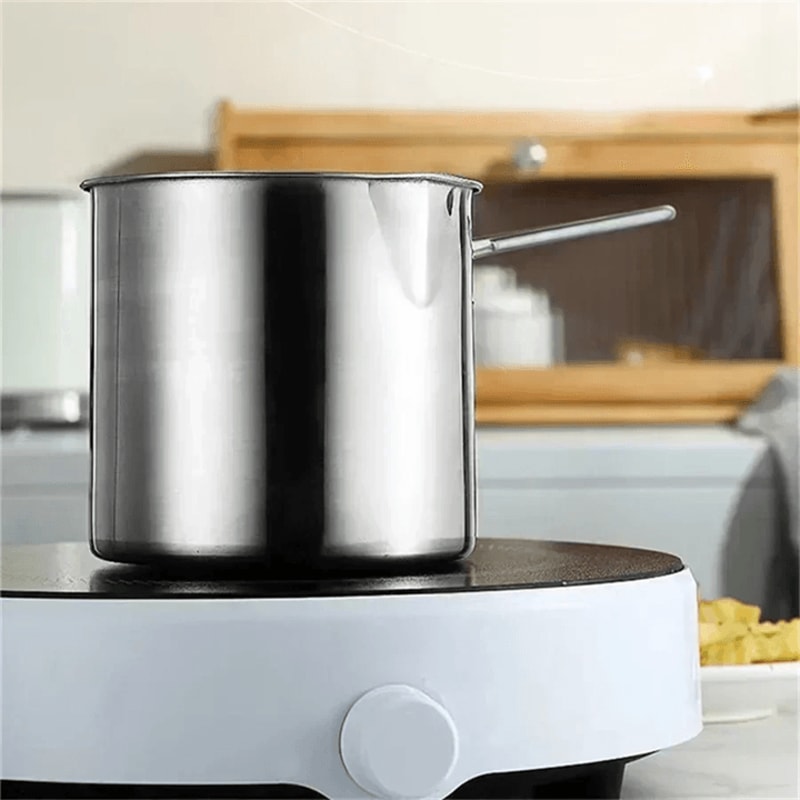 Stainless Steel Deep Fryer Pot With Filter Screen For French Fries And Chicken 4