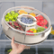 5 Compartment Rotating Snack Storage Tray With Lid For Fruits And Nuts 1