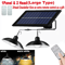 Solar Pendant Light With Remote Control Double Head Waterproof LED Lamp For Indoor And Outdoor Use 6