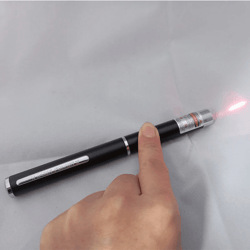 mini cat toy laser pointer keychain with led flashlight