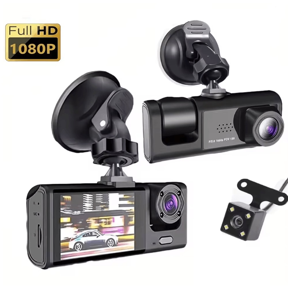 All Around Guard 3 Channel Dash Cam With IR Night Vision And Loop Recording 5