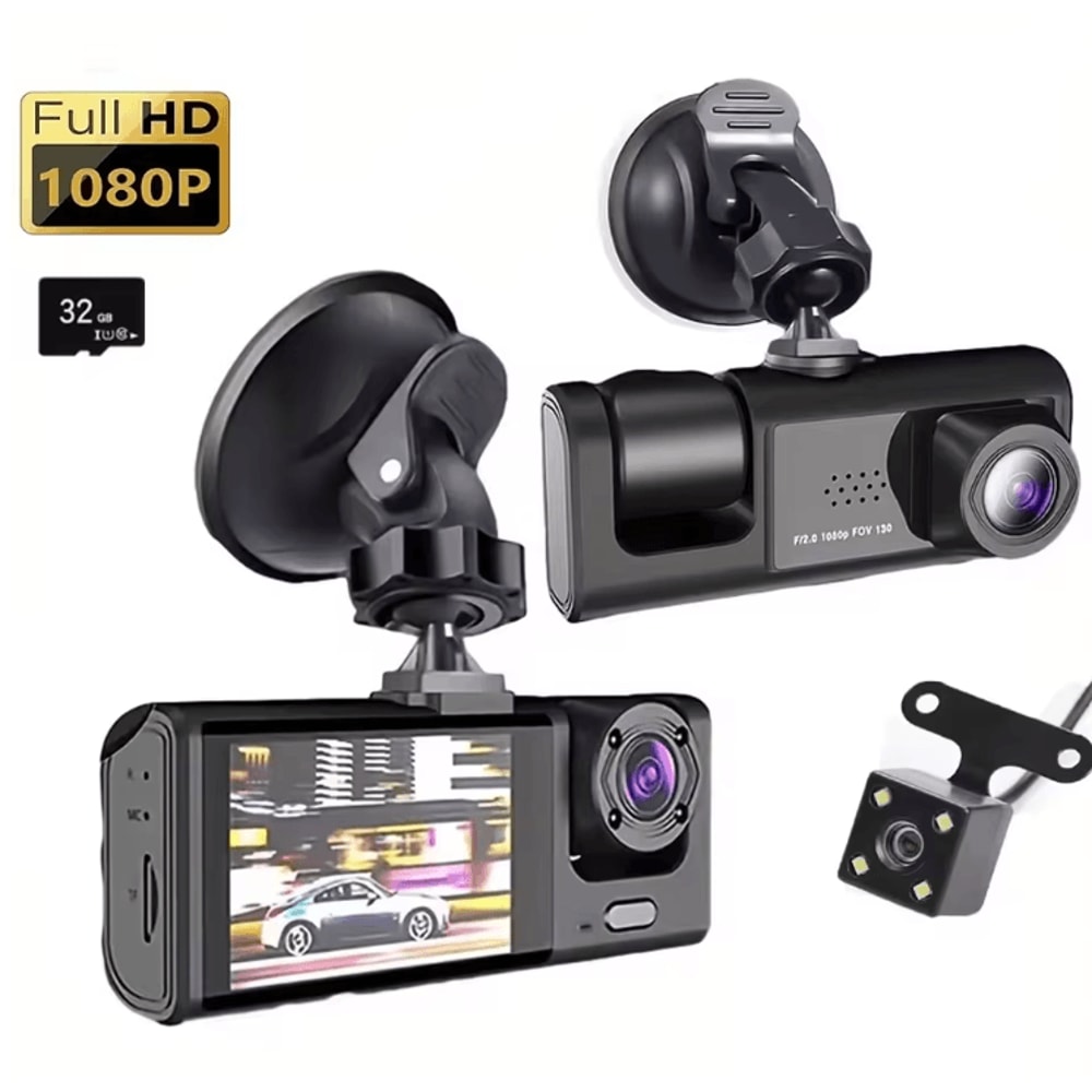 All Around Guard 3 Channel Dash Cam With IR Night Vision And Loop Recording 6